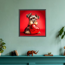 Load image into Gallery viewer, Love And Puppy 30*30CM(Canvas) Full Round Drill Diamond Painting
