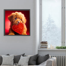 Load image into Gallery viewer, Love And Puppy 30*30CM(Canvas) Full Round Drill Diamond Painting
