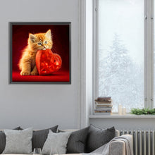 Load image into Gallery viewer, Love And Kitten 30*30CM(Canvas) Full Round Drill Diamond Painting
