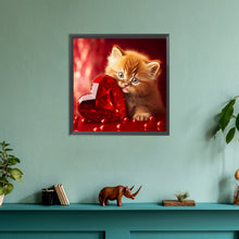 Load image into Gallery viewer, Love And Kitten 30*30CM(Canvas) Full Round Drill Diamond Painting
