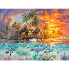 Load image into Gallery viewer, Tropical Seaside 40*30CM(Picture) Full Square Drill Diamond Painting
