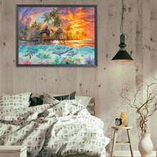 Load image into Gallery viewer, Tropical Seaside 40*30CM(Picture) Full Square Drill Diamond Painting
