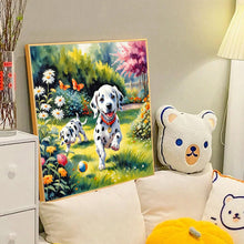 Load image into Gallery viewer, Playful Dog 40*40CM(Canvas) Full Round Drill Diamond Painting
