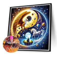 Load image into Gallery viewer, Yin Yang Diagram Eagle And Unicorn 40*40CM(Canvas) Full Round Drill Diamond Painting
