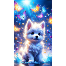 Load image into Gallery viewer, Fantasy Butterfly And Dog 40*70CM(Canvas) Full Round Drill Diamond Painting
