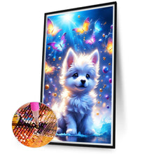 Load image into Gallery viewer, Fantasy Butterfly And Dog 40*70CM(Canvas) Full Round Drill Diamond Painting
