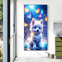 Load image into Gallery viewer, Fantasy Butterfly And Dog 40*70CM(Canvas) Full Round Drill Diamond Painting
