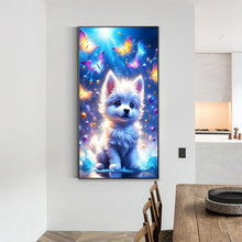 Load image into Gallery viewer, Fantasy Butterfly And Dog 40*70CM(Canvas) Full Round Drill Diamond Painting
