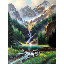 Load image into Gallery viewer, Mountain Stream 50*60CM(Picture) Full Square Drill Diamond Painting
