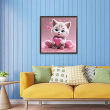 Load image into Gallery viewer, Valentine&#39;S Day Love Cat 30*30CM(Picture) Full Square Drill Diamond Painting
