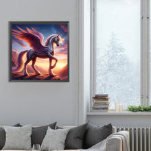 Load image into Gallery viewer, Wings Horse 30*30CM(Canvas) Full Round Drill Diamond Painting
