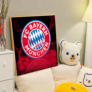 Bayern Munich Logo 40*40CM(Canvas) Full Round Drill Diamond Painting