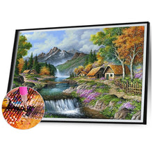 Load image into Gallery viewer, Forest Waterfall 70*50CM(Canvas) Full Square Drill Diamond Painting
