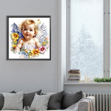 Load image into Gallery viewer, Little Angel 30*30CM(Canvas) Full Round Drill Diamond Painting
