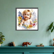 Load image into Gallery viewer, Little Angel 30*30CM(Canvas) Full Round Drill Diamond Painting
