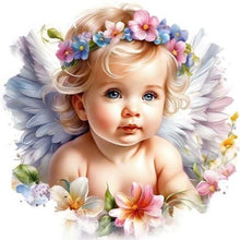 Load image into Gallery viewer, Little Angel 30*30CM(Canvas) Full Round Drill Diamond Painting
