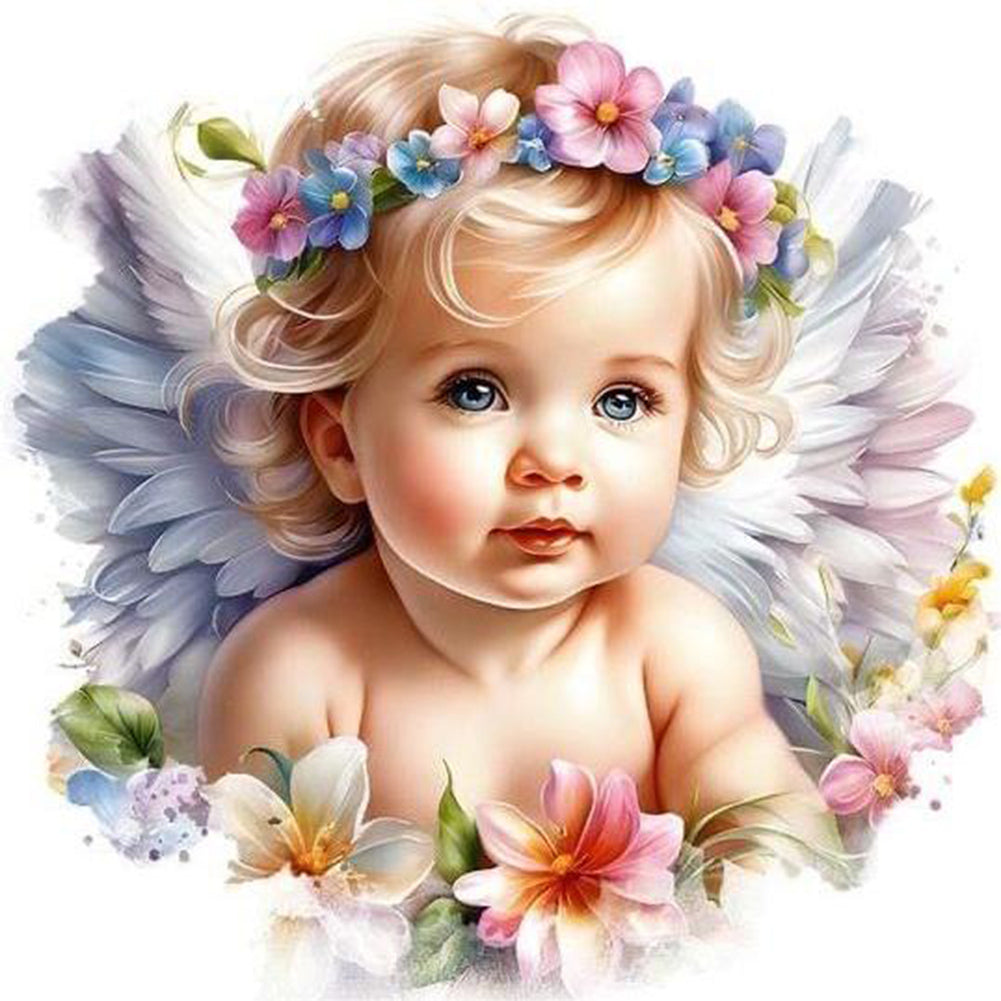 Little Angel 30*30CM(Canvas) Full Round Drill Diamond Painting