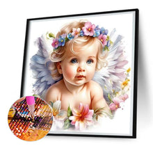 Load image into Gallery viewer, Little Angel 30*30CM(Canvas) Full Round Drill Diamond Painting
