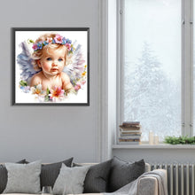 Load image into Gallery viewer, Little Angel 30*30CM(Canvas) Full Round Drill Diamond Painting
