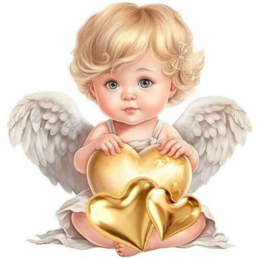 Little Angel 30*30CM(Canvas) Full Round Drill Diamond Painting