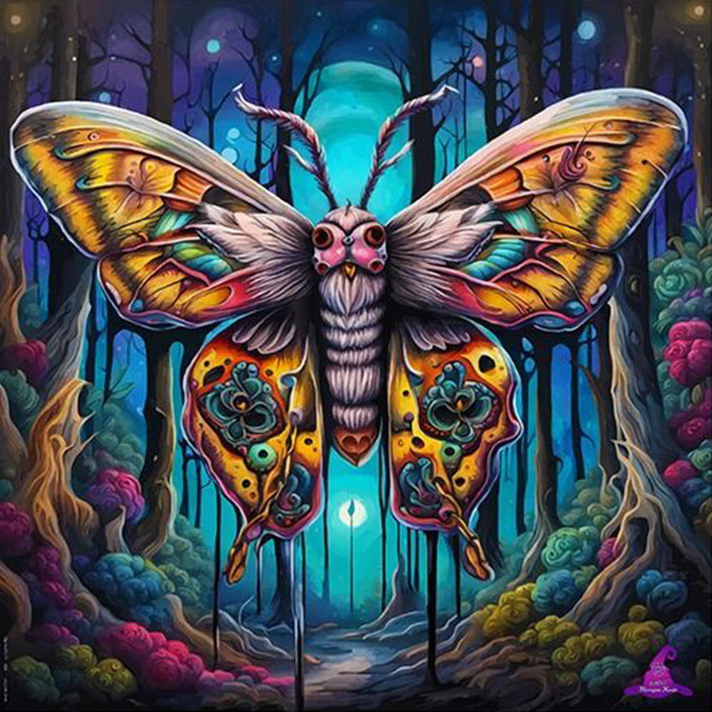 Forest Butterfly 40*40CM(Canvas) Full Round Drill Diamond Painting