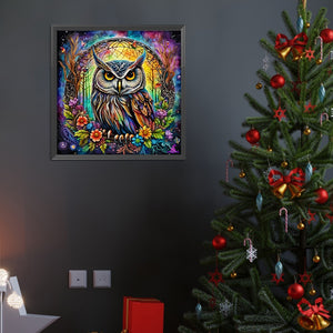 Forest Animals-Owls 40*40CM(Canvas) Full Round Drill Diamond Painting