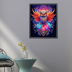 Owl 40*50CM(Canvas) Full Round Drill Diamond Painting