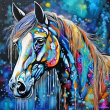 Load image into Gallery viewer, Horse 40*40CM(Canvas) Full Round Drill Diamond Painting
