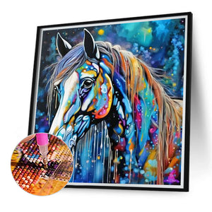 Horse 40*40CM(Canvas) Full Round Drill Diamond Painting