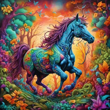 Load image into Gallery viewer, Horse 40*40CM(Canvas) Full Round Drill Diamond Painting
