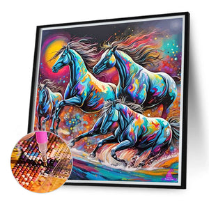 Horse 40*40CM(Canvas) Full Round Drill Diamond Painting