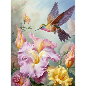 Hummingbird 30*40CM(Canvas) Full Round Drill Diamond Painting