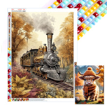 Load image into Gallery viewer, Woods Train 45*60CM(Canvas) Full Square Drill Diamond Painting
