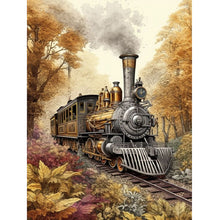 Load image into Gallery viewer, Woods Train 45*60CM(Canvas) Full Square Drill Diamond Painting
