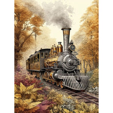 Load image into Gallery viewer, Woods Train 45*60CM(Canvas) Full Square Drill Diamond Painting
