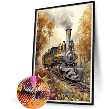 Load image into Gallery viewer, Woods Train 45*60CM(Canvas) Full Square Drill Diamond Painting
