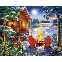 Load image into Gallery viewer, Snow Bonfire 50*40CM(Canvas) Full Square Drill Diamond Painting
