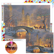 Load image into Gallery viewer, Snow Bridge 45*60CM(Canvas) Full Square Drill Diamond Painting
