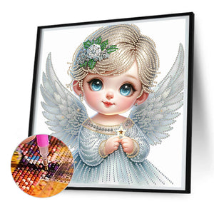 Little Angel 30*30CM(Canvas) Partial Special Shaped Drill Diamond Painting