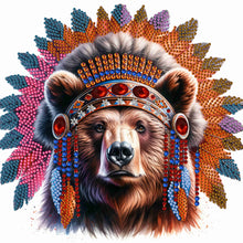 Load image into Gallery viewer, Indian Bear 30*30CM(Canvas) Partial Special Shaped Drill Diamond Painting
