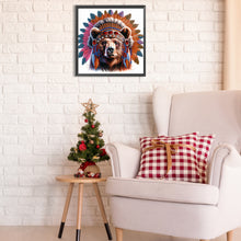 Load image into Gallery viewer, Indian Bear 30*30CM(Canvas) Partial Special Shaped Drill Diamond Painting
