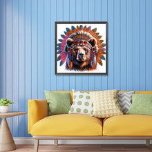 Load image into Gallery viewer, Indian Bear 30*30CM(Canvas) Partial Special Shaped Drill Diamond Painting
