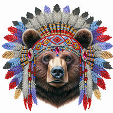 Load image into Gallery viewer, Indian Bear 30*30CM(Canvas) Partial Special Shaped Drill Diamond Painting
