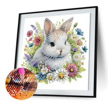 Load image into Gallery viewer, Garden Rabbit 30*30CM(Canvas) Partial Special Shaped Drill Diamond Painting
