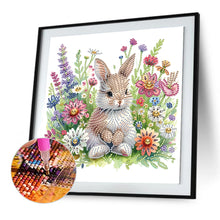 Load image into Gallery viewer, Garden Rabbit 30*30CM(Canvas) Partial Special Shaped Drill Diamond Painting
