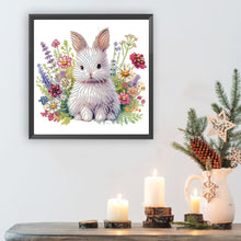 Load image into Gallery viewer, Garden Rabbit 30*30CM(Canvas) Partial Special Shaped Drill Diamond Painting
