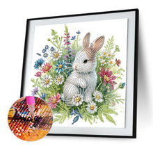 Load image into Gallery viewer, Garden Rabbit 30*30CM(Canvas) Partial Special Shaped Drill Diamond Painting
