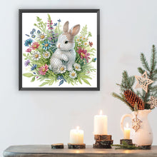 Load image into Gallery viewer, Garden Rabbit 30*30CM(Canvas) Partial Special Shaped Drill Diamond Painting
