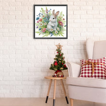 Load image into Gallery viewer, Garden Rabbit 30*30CM(Canvas) Partial Special Shaped Drill Diamond Painting
