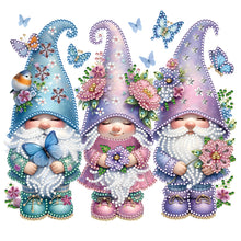 Load image into Gallery viewer, Garden Gnome 30*30CM(Canvas) Partial Special Shaped Drill Diamond Painting
